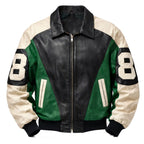 Duazan 8 Ball Leather Vintage Jacket for Men & Women Duazan