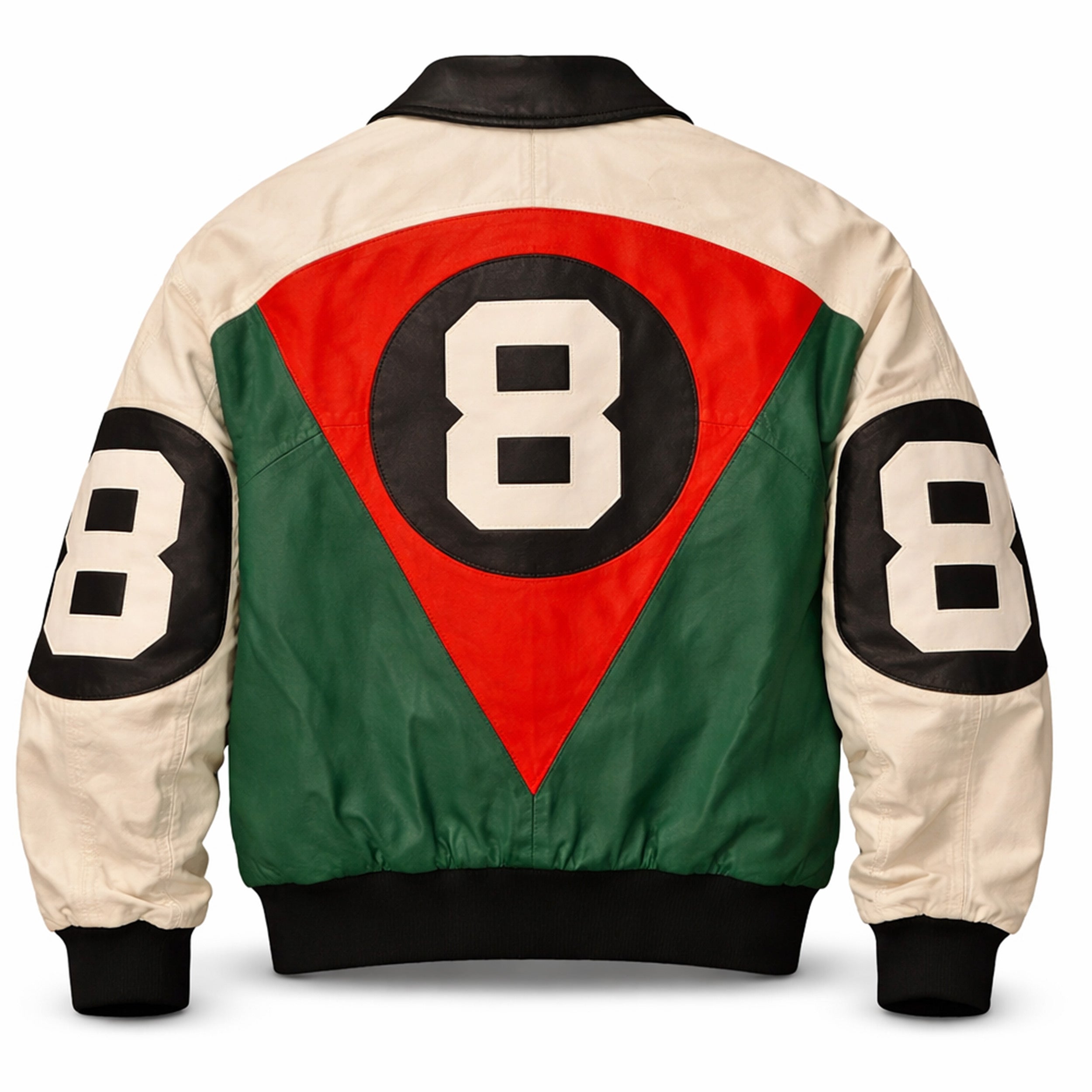 Duazan 8 Ball Leather Vintage Jacket for Men & Women Duazan