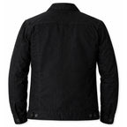 Men’s Trucker Style Spring Jacket – Duazan Cotton Twill Lightweight Essential Duazan