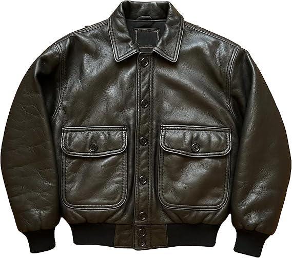 Black leather jacket