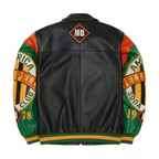 Men's Premium Black Leather Streetwear Jacket – Classic Urban Style Duazan