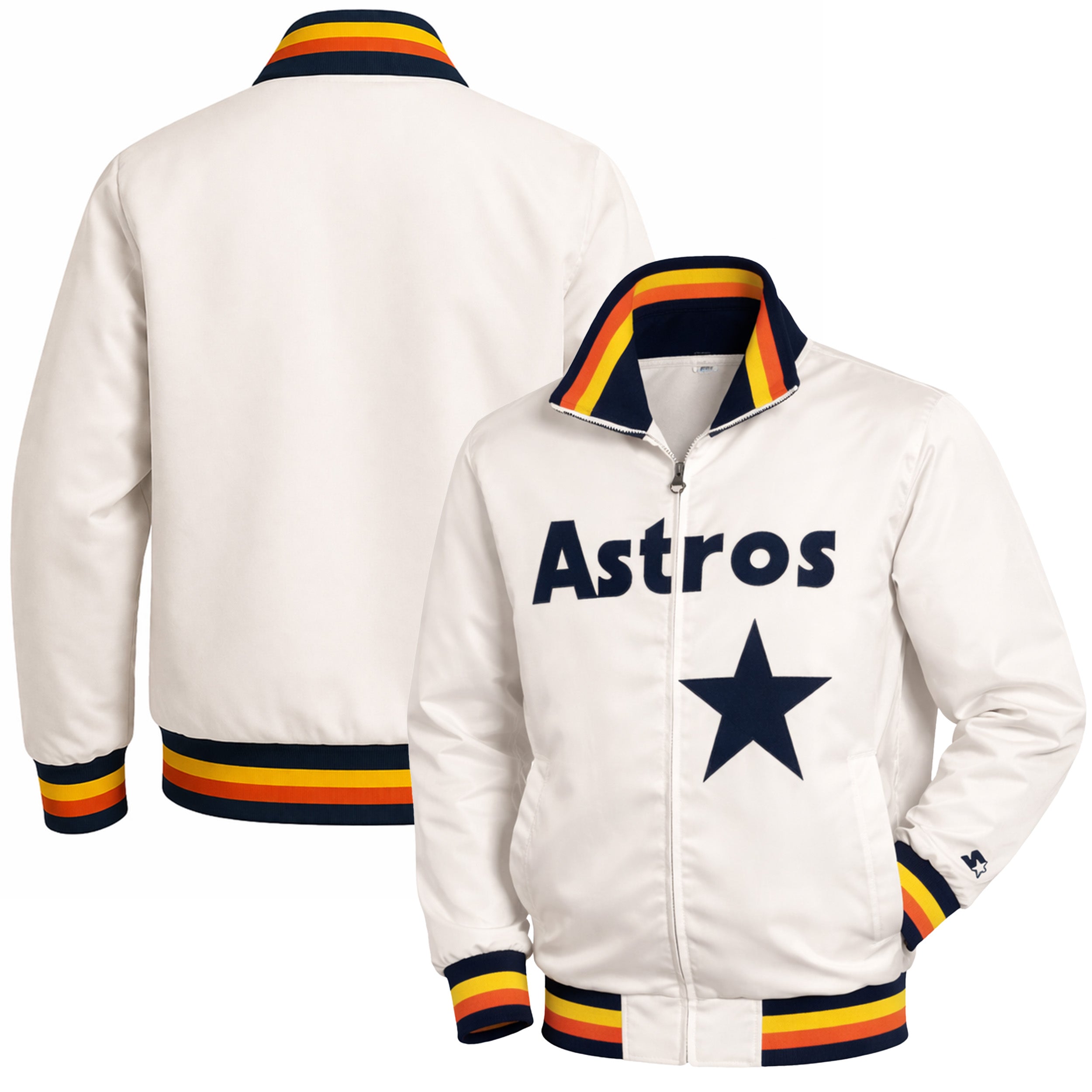 DUAZAN Astros Satin Jacket – Premium Retro Baseball Style Satin Bomber Jacket