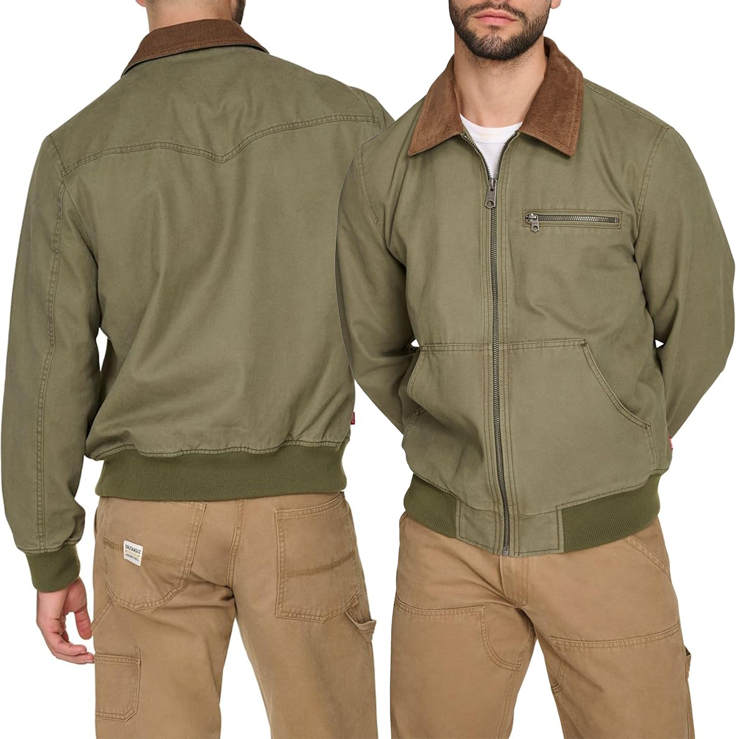 Duazan Men’s Cotton Casual Wastren Jacket – Classic Utility Style - Duazan