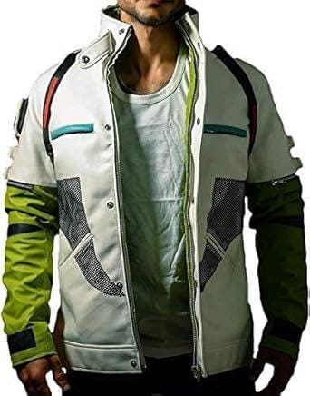 Crypto Cosplay Jacket: Faux Leather Cyberpunk Style - Comic Con - Duazan