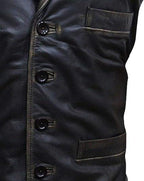 Cullen Bohannon Vest: Hell on Wheels Inspired Nappa Leather Cosplay vest - Duazan