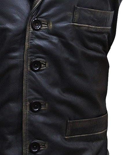 Cullen Bohannon Vest: Hell on Wheels Inspired Nappa Leather Cosplay vest - Duazan