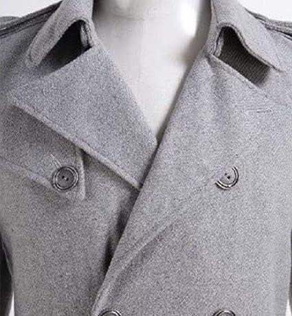 Edward Cullen Twilight Wool Coat: Vintage Grey Peacoat, Vampire Cosplay - Duazan