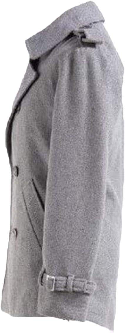 Edward Cullen Twilight Wool Coat: Vintage Grey Peacoat, Vampire Cosplay - Duazan