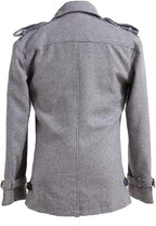 Edward Cullen Twilight Wool Coat: Vintage Grey Peacoat, Vampire Cosplay - Duazan