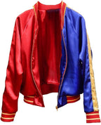 Harley Quinn Satin Bomber Jacket: Property Of joker, Cosplay Costume jacket - Duazan