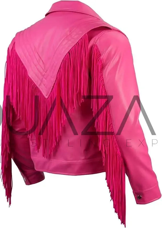 Mini Craft Movie Garret Garrison Costume Cosplay Western Cowboy Fringe Jacket - Duazan