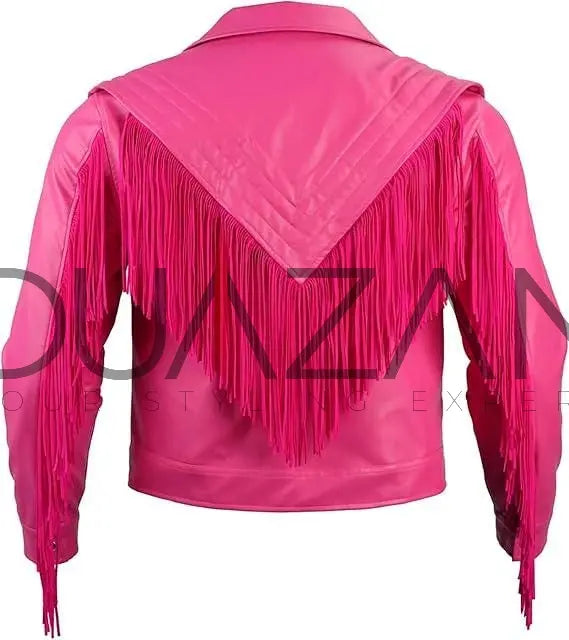 Mini Craft Movie Garret Garrison Costume Cosplay Western Cowboy Fringe Jacket - Duazan
