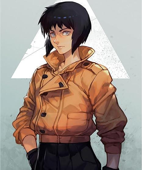 The Major Motoko Kusanagi Ghost in the Shell Faux / Real Leather Anime Jacket for Women - Duazan