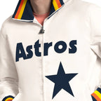 DUAZAN Astros Satin Jacket – Premium Retro Baseball Style Satin Bomber Jacket Duazan