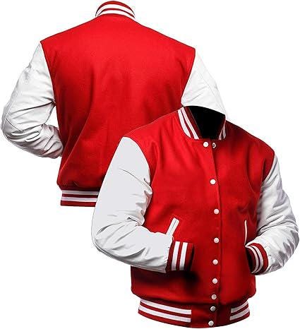 red varsity jacket