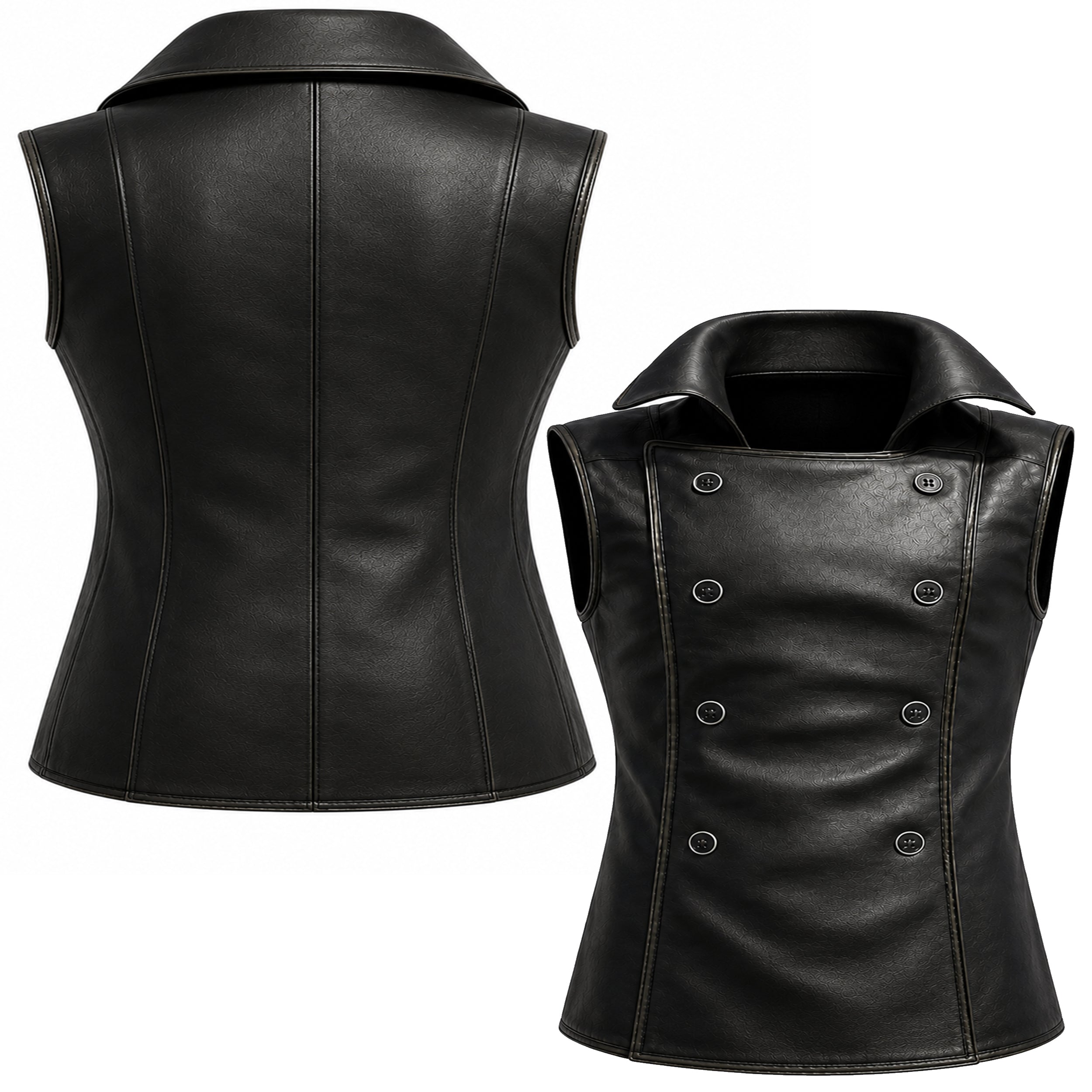 Spider-Man Noir Black Leather Vest – DUAZAN Duazan