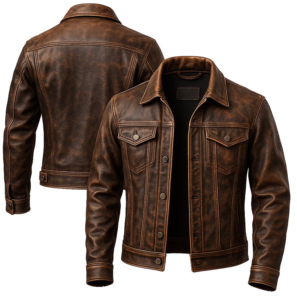 real leather jacket